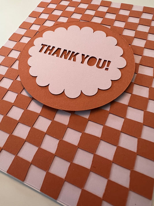 Checkered Greeting Card