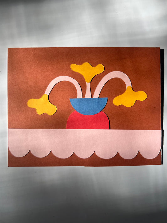 Flower Vase Greeting Card