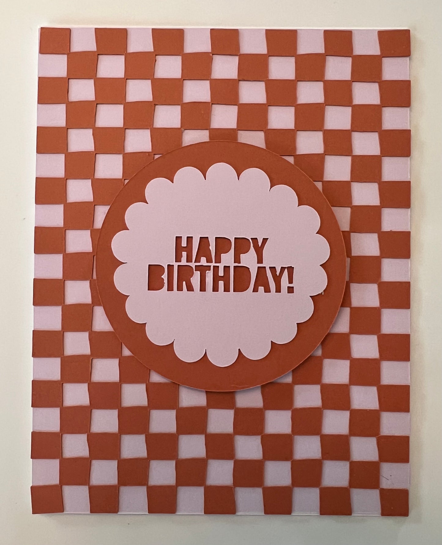 Checkered Greeting Card