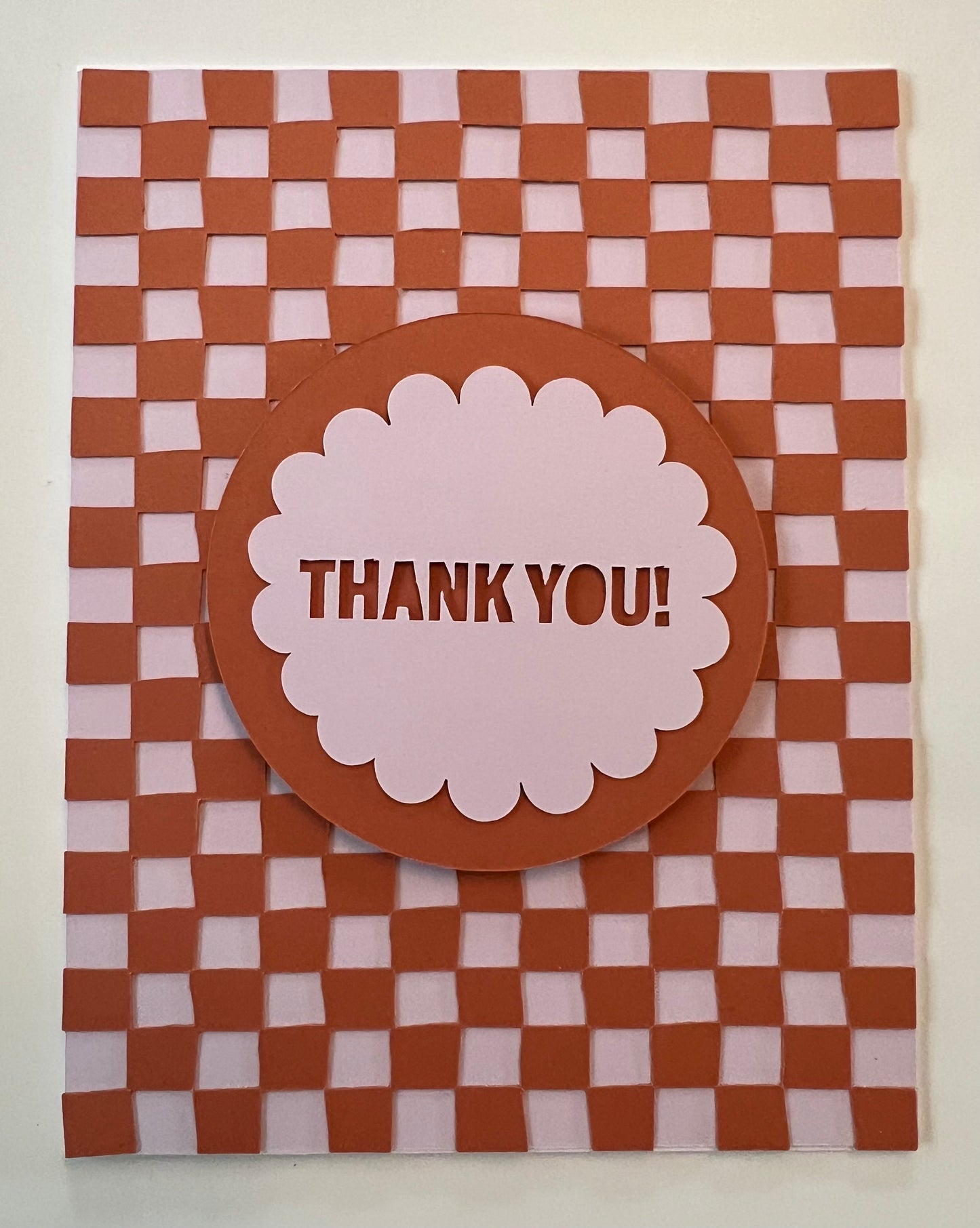 Checkered Greeting Card